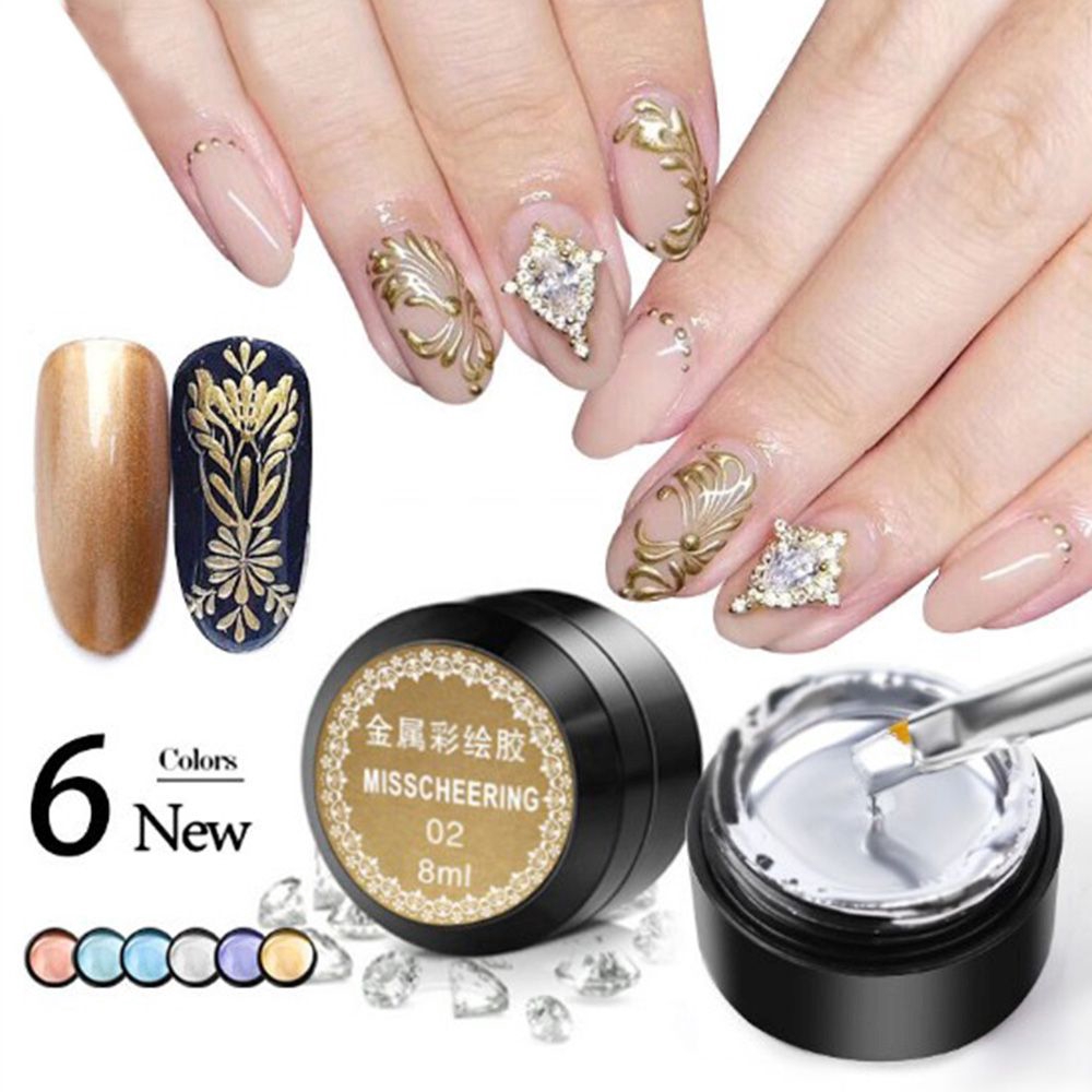 [Hàng mới về] Gel tạo hiệu ứng đường viền trang trí móng nghệ thuật thời trang