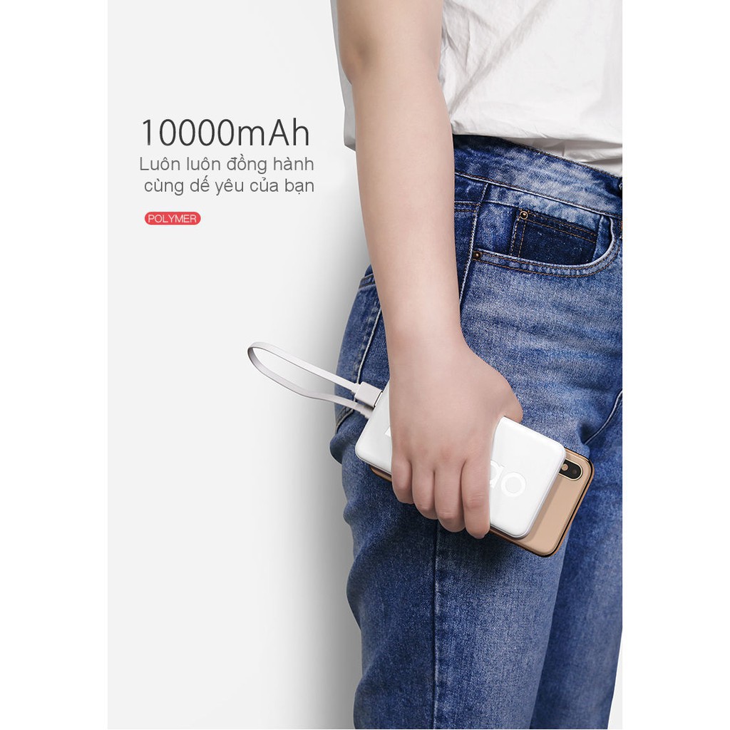 [CHÍNH HÃNG-BH 12 THÁNG] Pin sạc dự phòng Yoobao dung lượng 10000mAh P10T - Hãng phân phối chính thức