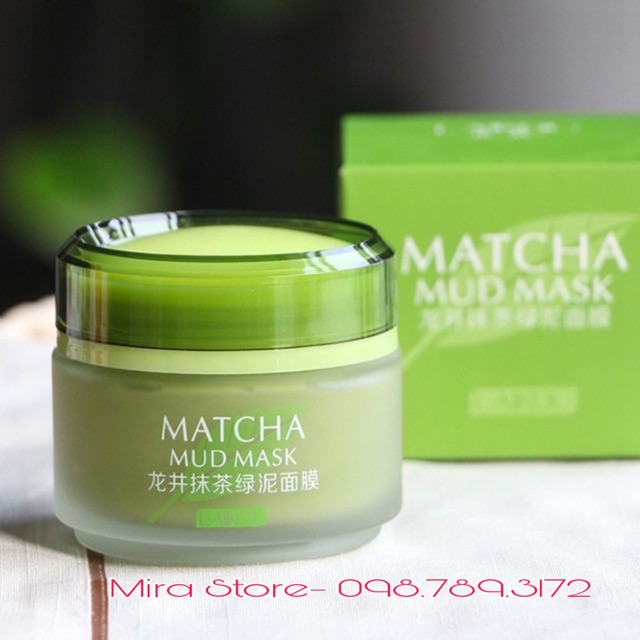 HŨ MẶT NẠ BÙN TRÀ XANH GIẢM MỤN DƯỠNG TRẮNG MATCHA LAIKOU