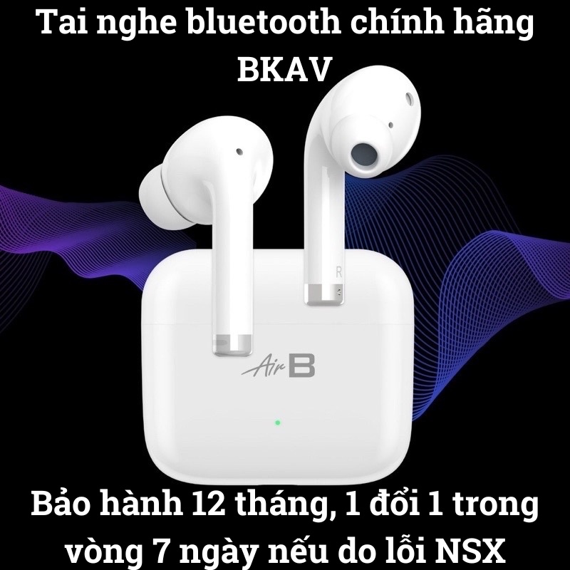 Tai nghe Bluetooth không dây BKAV-Tai nghe Blutooth không dây AirB-Hàng chính hãng BH 12 tháng-Hàng Việt chất lượng cao