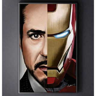 TRANH CANVAS SIÊU ANH HÙNG MARVEL treo tường in theo yêu cầu - người sắt IRON MAN 17