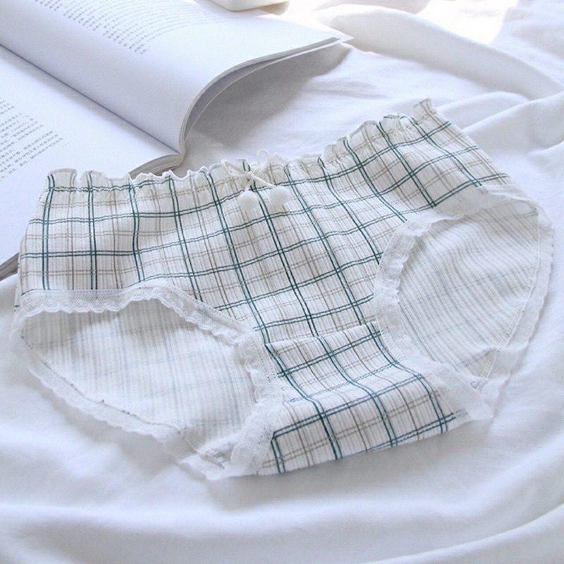 QUẦN LÓT COTTON ĐÍNH NƠ 3778