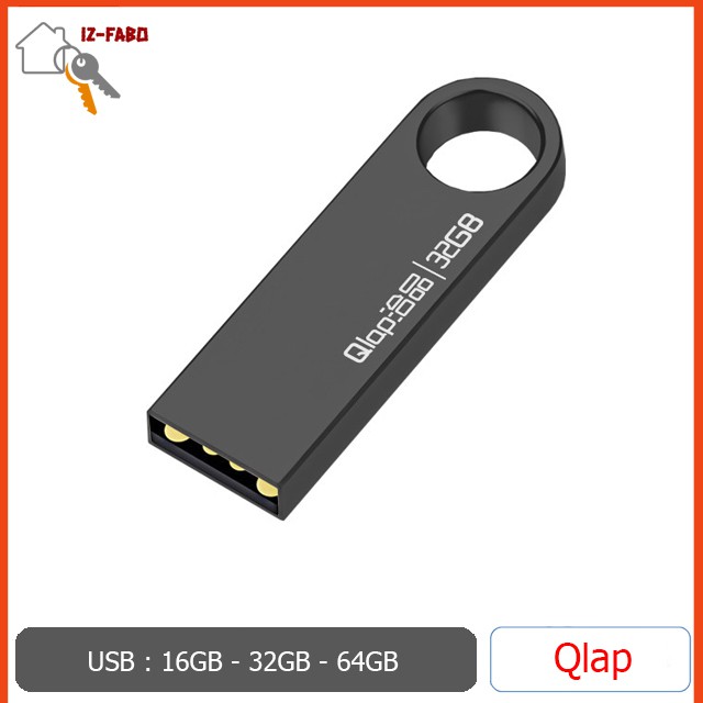 USB móc chìa khóa Qlap 16gb chính hãng , 3 phiên bản dung lượng usb 16gb , usb 32gb ,  usb 64gb , bảo hành 24 tháng