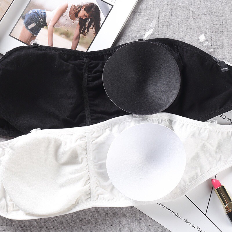 Áo ngực ko dây vải cotton có móc sau lưng 619