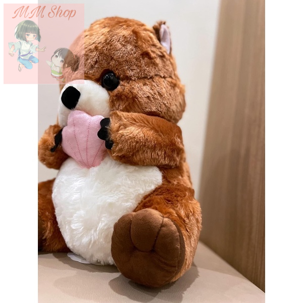 Rái cá biển gấu bông chính hãng Nhật Bản Ukiuki Moving Arms Sea Otter Plushie