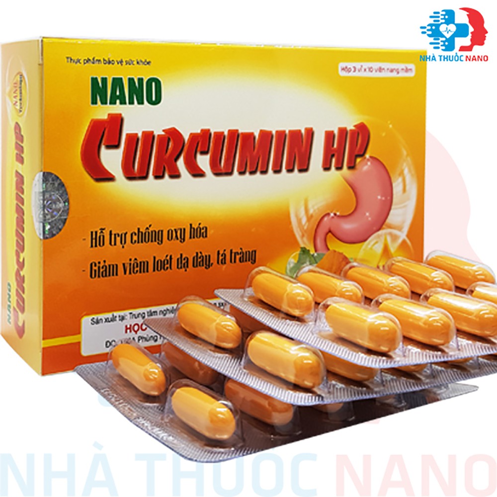 Nano Curcumin HP Học Viên Quân Y - Hỗ Trợ Bệnh Đau Dạ Dày