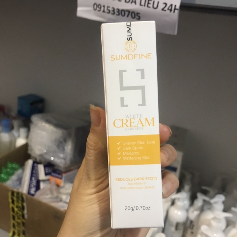 Kem Mờ Nám Trắng Da Sumdfine White Cream Dark Spot 20g