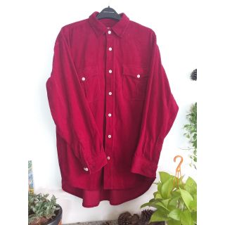 Sơ mi nhung tăm unisex size L