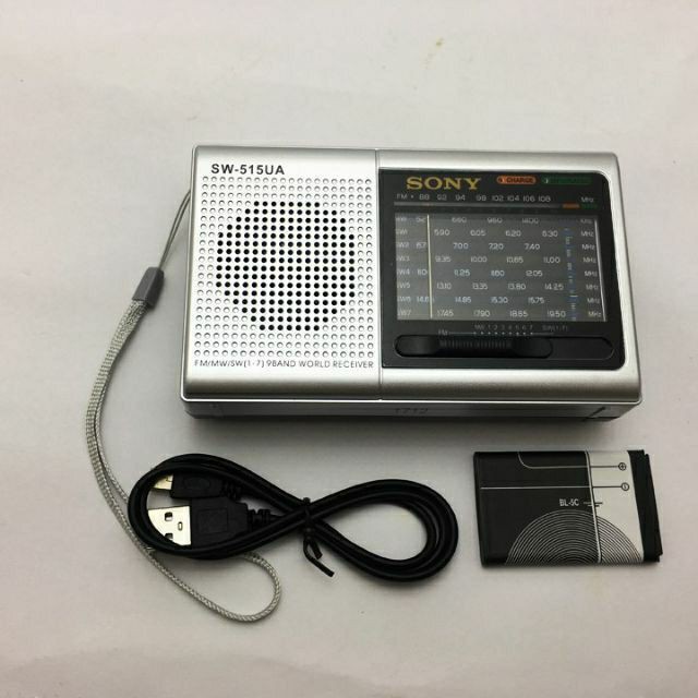 Radio, Đài Sony 515 Máy nghe nhạc bằng thẻ nhớ, usb, nghe đài Radio trên sóng FM được thiết kế nhỏ gọn, góc cạnh đẹp
