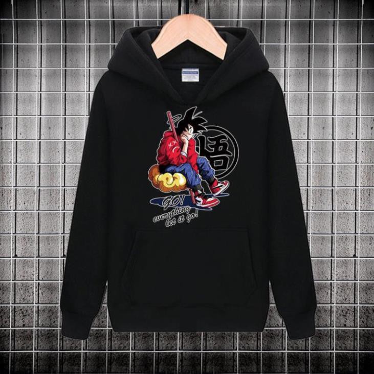 SALE- Áo Hoodie Đen Anime Dragon Ball - Hoạt Hình 7 Viên Ngọc Rồng - áo cực HOT /mẫu mới nhất