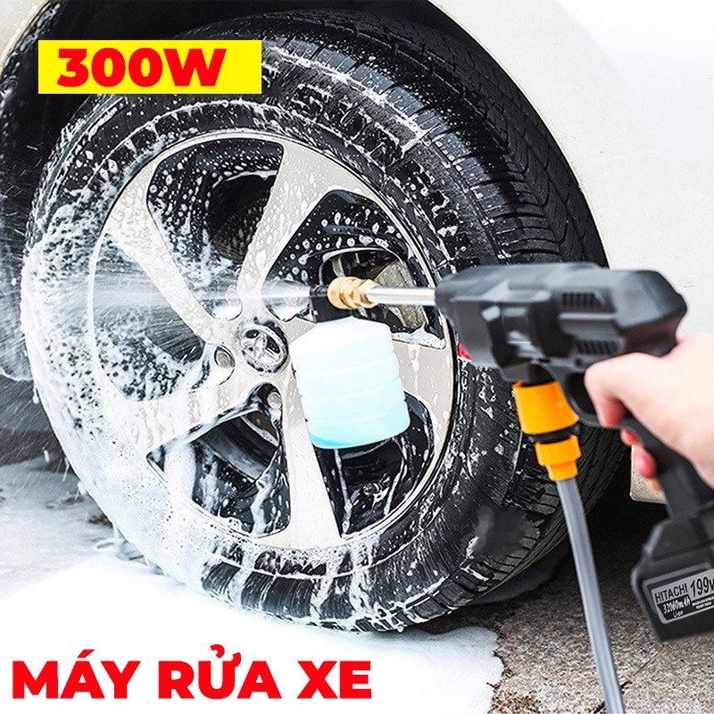 MÁY RỬA XE KHÔNG DÂY - Pin 119V - Rửa xe, làm vườn, phun nông nghiệp, vệ sinh điều hoà, chuồng trại,...