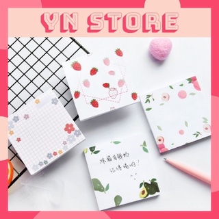 Giấy Note Ins Floret Họa Tiết Đơn Giản 80 Tờ