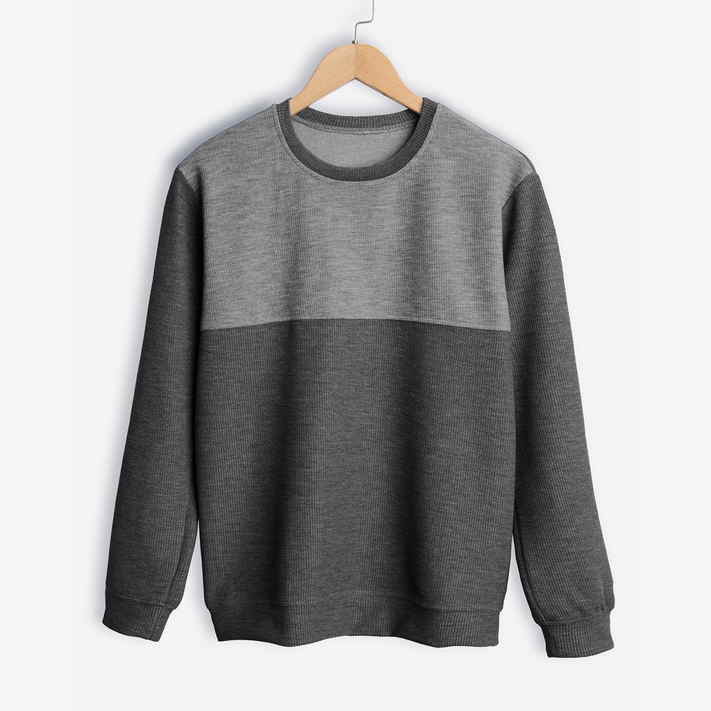 Áo Nỉ Sweater Basic Cổ Tròn ROUGH Nam  Phong Cách Hàn Quốc Trẻ Trung