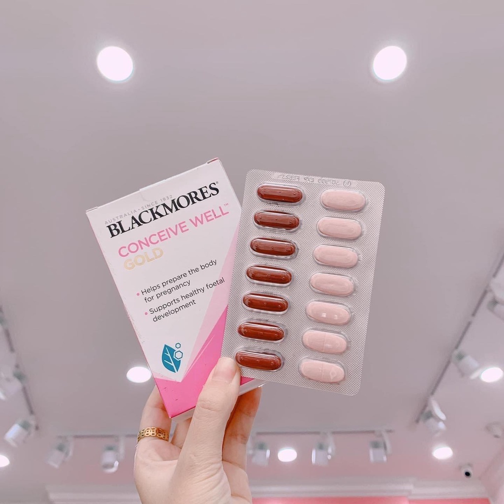 Viên Uống Blackmores Conceive Well Gold Hỗ Trợ Tăng Khả Năng Thụ Thai Của Úc