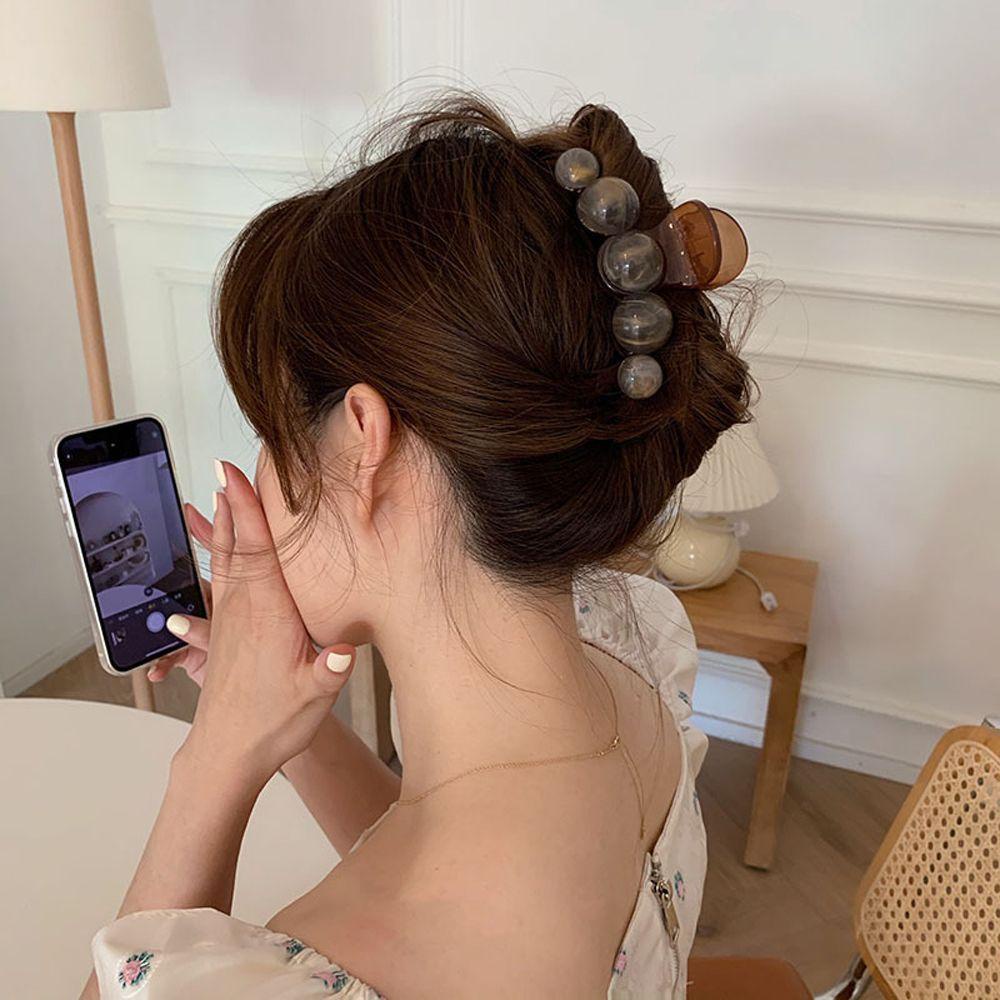 Kẹp Tóc Vuốt Cá Mập Màu Gradient Ngọt Ngào Cổ Điển VANES1 Cho Nữ