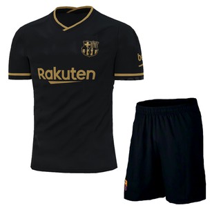Quần Áo bóng đá CLB BARCA - Đen- mùa giải mới 2020/21- vải thun lạnh xịn