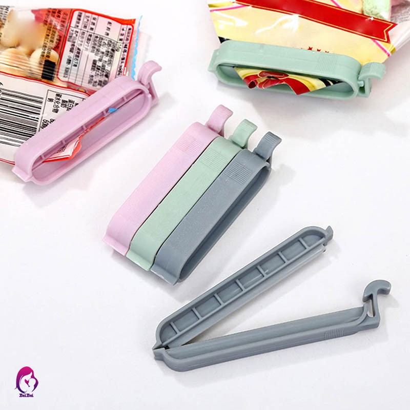 ♦♦ 12Pcs/Set Portable Sealing Bag Clips Food Snack Storage Clamp Plastic Bag Sealer Tool