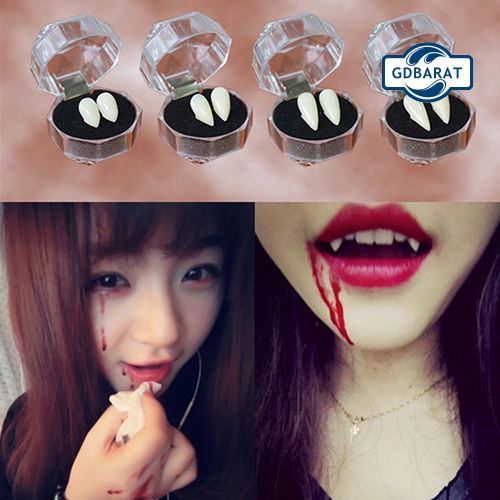 Set 2 Răng Nanh Giả Hóa Trang Ma Cà Rồng