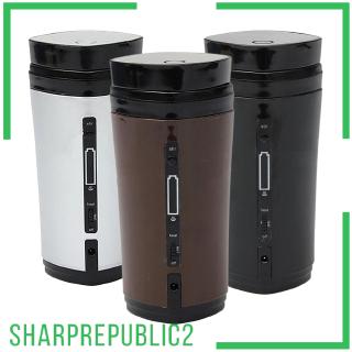Self Stirring Coffee Tea Lazy Mug Automatic Stir USB Cable Mixing Cup Black