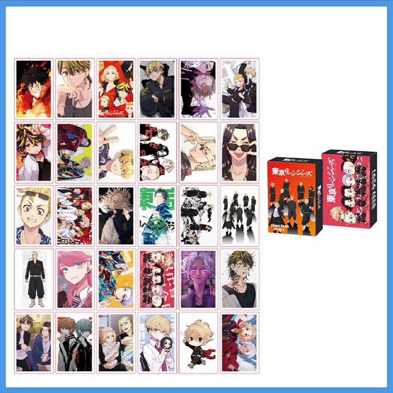Hộp 30 thẻ ảnh lomo nhân vật anime Haikyuu độc đáo