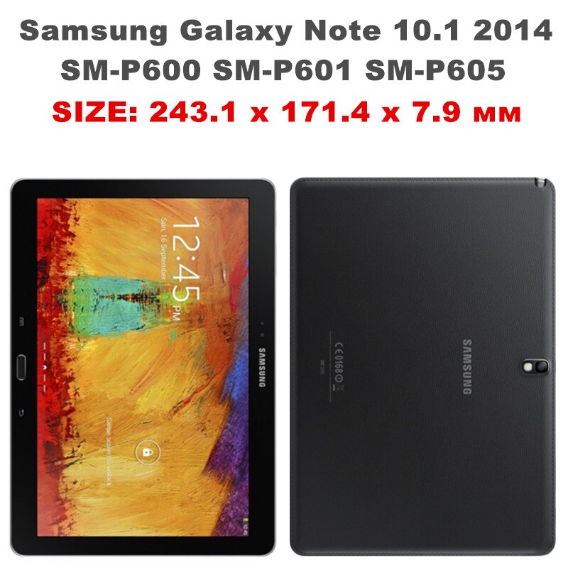 Bao da chống sốc cho máy tính bảng Samsung Galaxy Tab Pro/Note 2014 10.1 SM-T520/T521/T525 SM-P600/P605/P601 10.1 inch