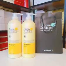 Cặp Dầu Gội Xả VÀNG BIOTIN & COLLAGEN Ngăn Ngừa Rụng Tóc