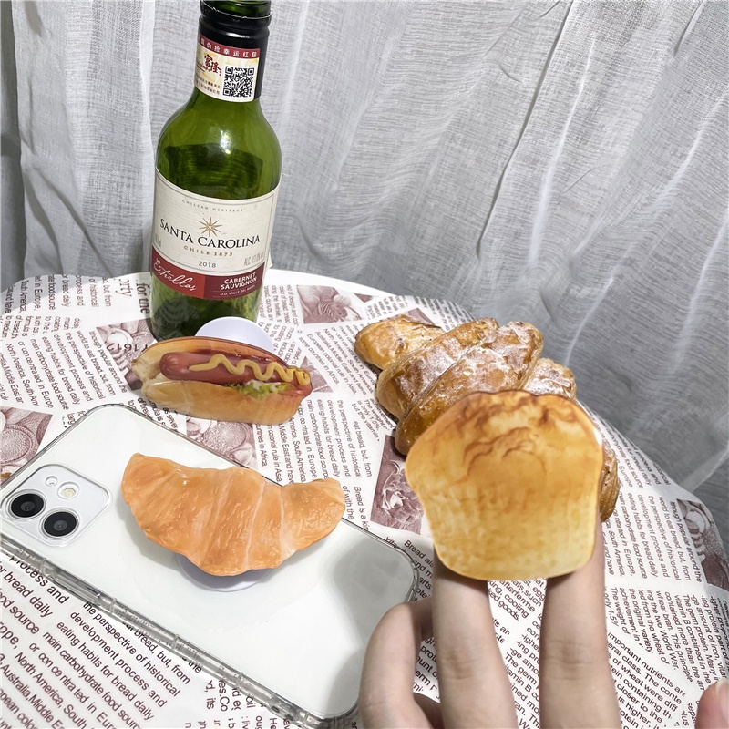 Giá đỡ điện thoại hình bánh mì bằng acrylic độc đáo sáng tạo
