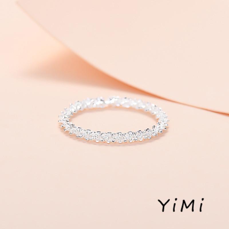 Nhẫn Đính Đá Lấp Lánh Đơn Giản Cho Nữ