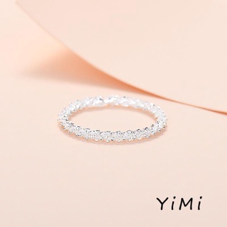 Nhẫn Đính Đá Lấp Lánh Đơn Giản Cho Nữ