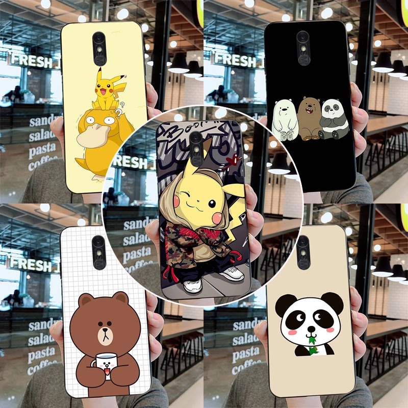 Ốp lưng Bằng Silicone TPU In Hình Gấu Cho LG Q7/Q8 2017 2018/Q9 2018/ LG Q7 Plus