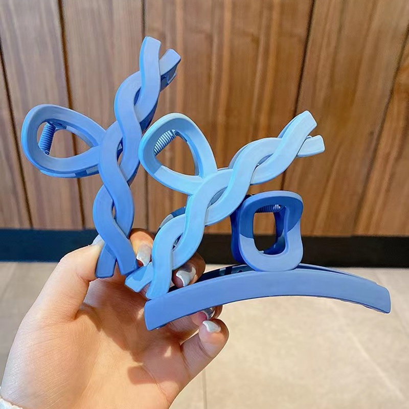 Kẹp Tóc Càng Cua Màu Xanh Dương Phụ Kiện Thời Trang Cho Nữ AB127