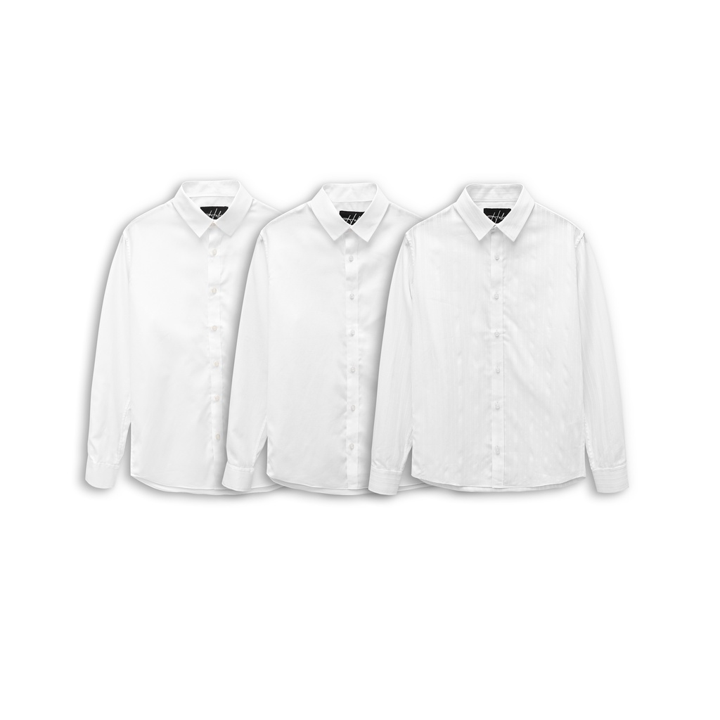 Áo sơ mi nam dài tay HEBOZ 010, chất cotton mềm mịn ít nhăn thoáng mát - 00001144