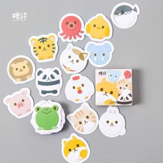 Bộ 46 Sticker Hàn Quốc hình Con Vật dễ thương dán trang trí E10