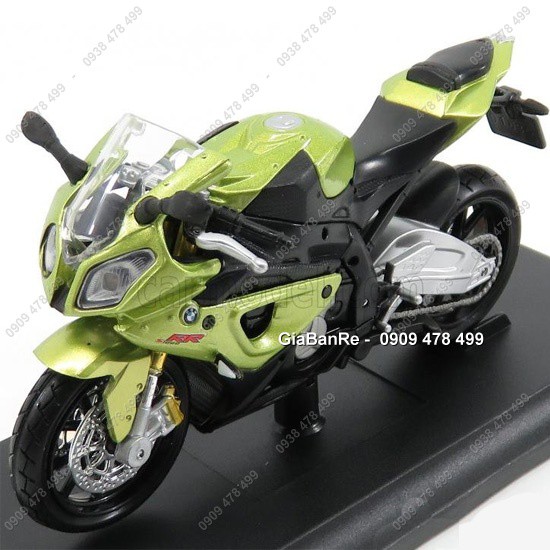 Xe Mô Hình Moto Bmw S1000rr Tỉ Lệ 1:18 - Maisto - Xanh Cốm - 8759