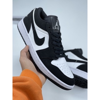 Giày cổ thấp đen trắng low Black white + hộp