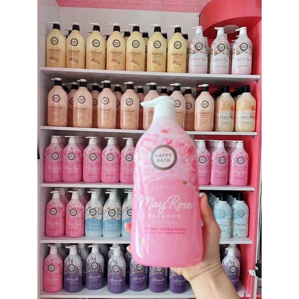 Sữa Tắm Tinh Chất Hoa Hồng Happy Bath May Rose Essence Body Wash