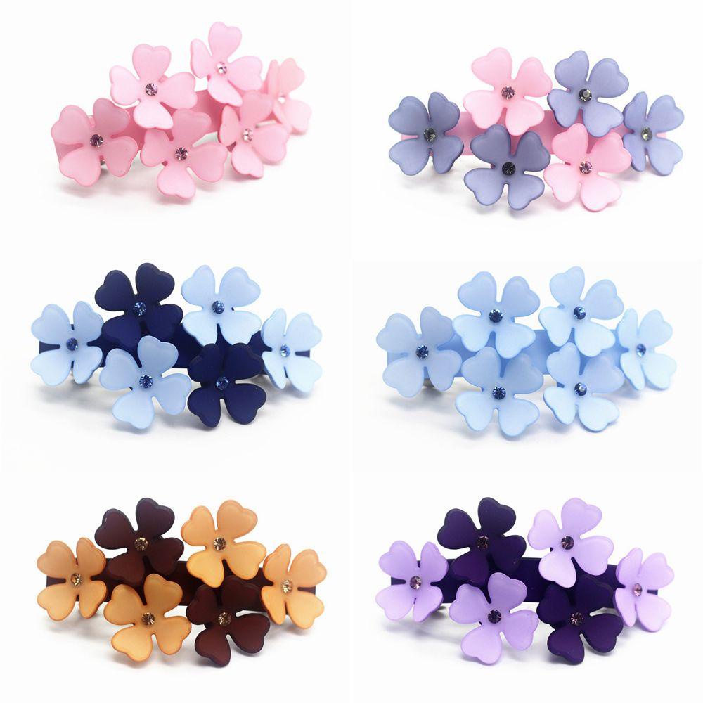 Kẹp Tóc Hình Hoa Bằng Nhựa Resin