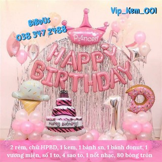 set sinh nhật đẹp cho bé gái