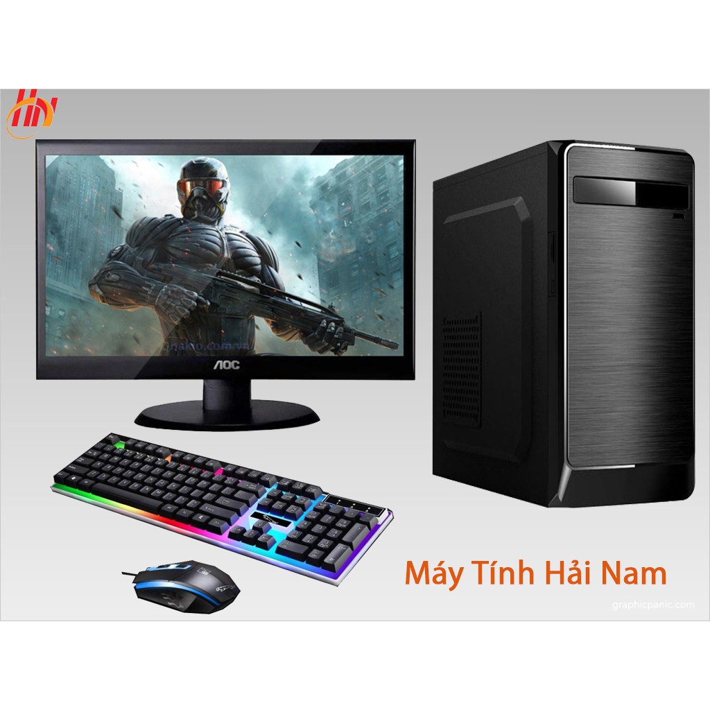 Bộ máy tính core i5 Ram 8GB card 2GB màn Hình 22inch chiến max setting PUBG lol Fifa4