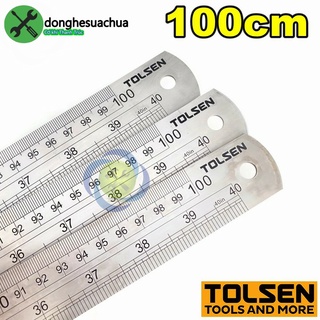 Thước lá 1000mm (100cm) Tolsen 35030 kích thước 1000mm x 32mm x 1.5mm