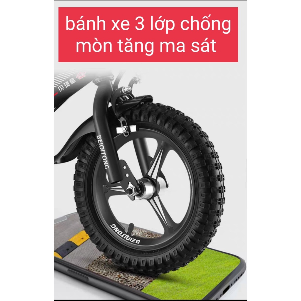 Xe đạp cho bé yêu BeQiTongM200-TẶNG KÈM ĐỒ BẢO HỘ BÌNH NƯỚC