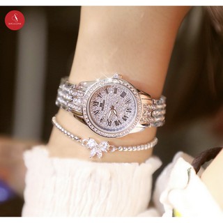 Đồng hồ nữ Bee Sister 1501 đính đá cao cấp 30mm + Tặng hộp đựng đồng hồ thời trang & Pin