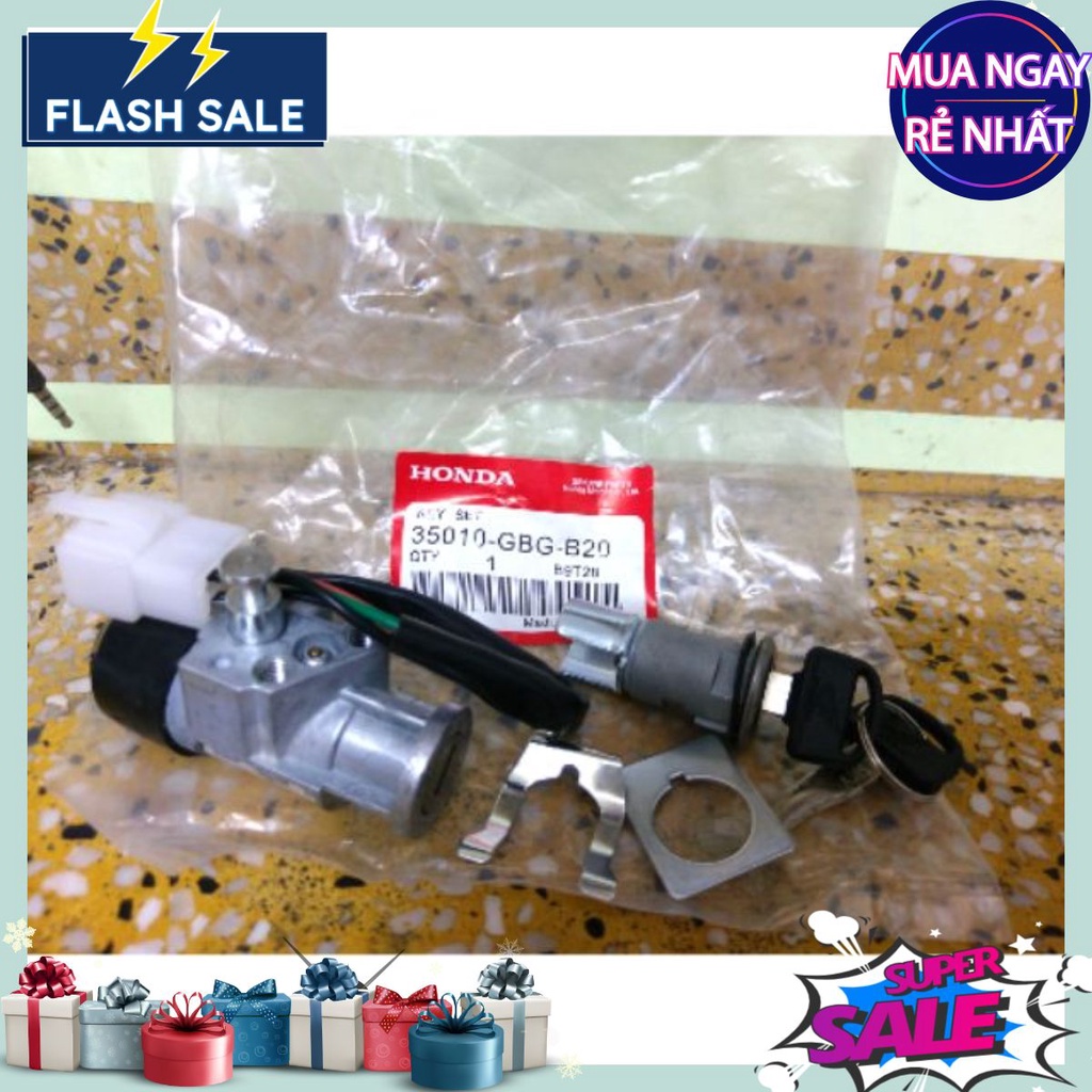 Ổ khóa 2 cạnh Dream 50cc 100cc chính hãng (hàng Honda Thái Lan, có yên khóa cho xe máy HONDA)
