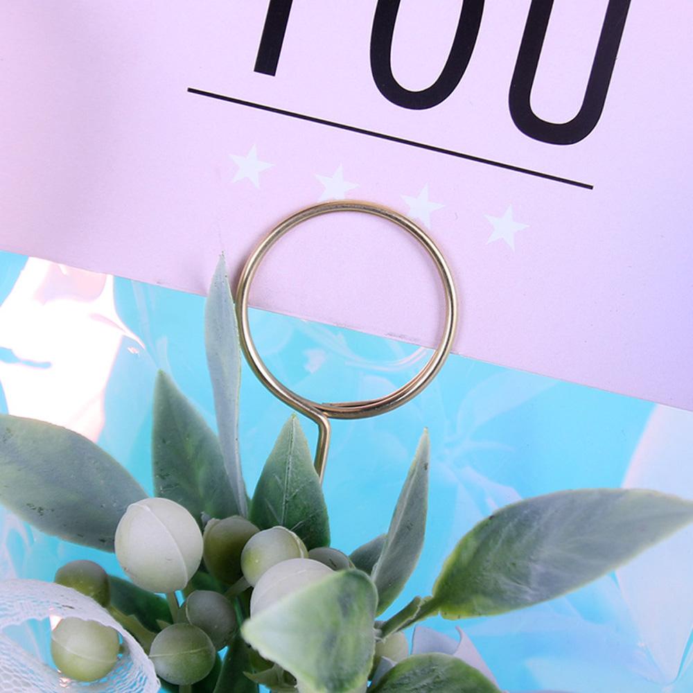 HARRIETT Set 10 Thẻ Kim Loại Cắm Hoa Trang Trí Tiệc Cưới / Sinh Nhật