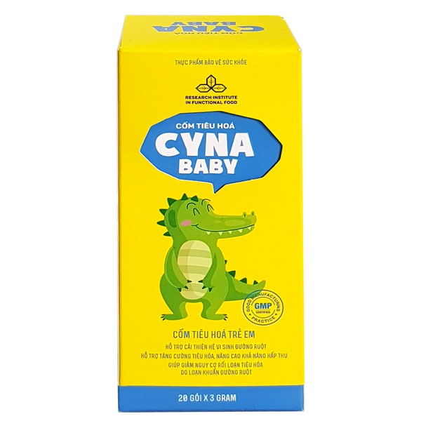 Cốm Tiêu Hóa Cyna Baby - Hỗ trợ giảm nguy cơ rối loạn tiêu hóa do loạn khuẩn