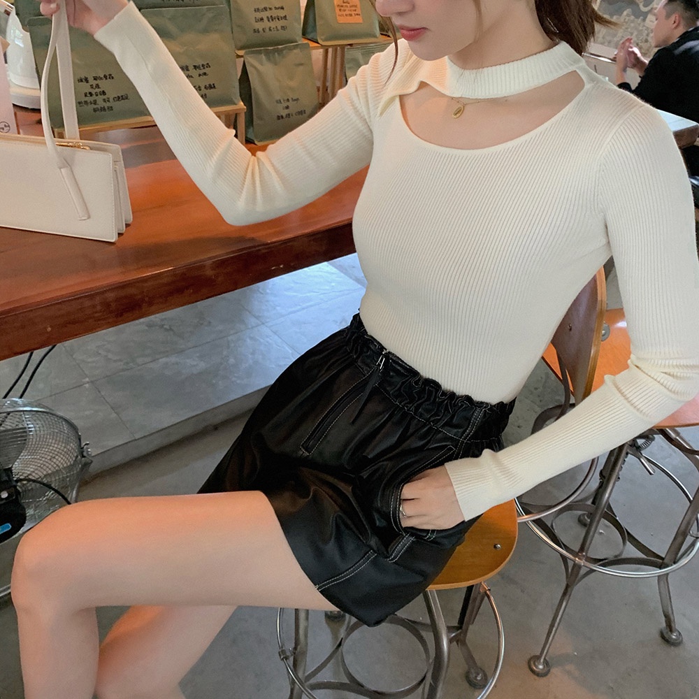 Áo DUNEA dệt kim tay dài thời trang cao cấp cho nữ