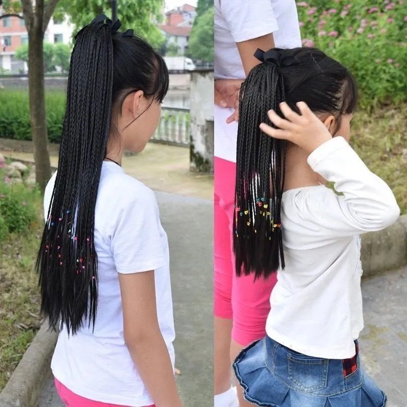 Tóc Giả Thắt Bím Đuôi Ngựa Thời Trang Cho Nữ