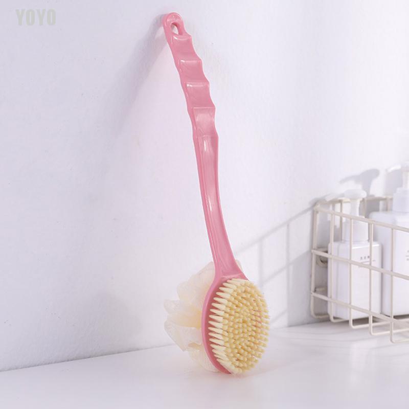 (Hàng Mới Về) Bàn Chải Tắm Cán Dài Tẩy Tế Bào Chết Tiện Dụng