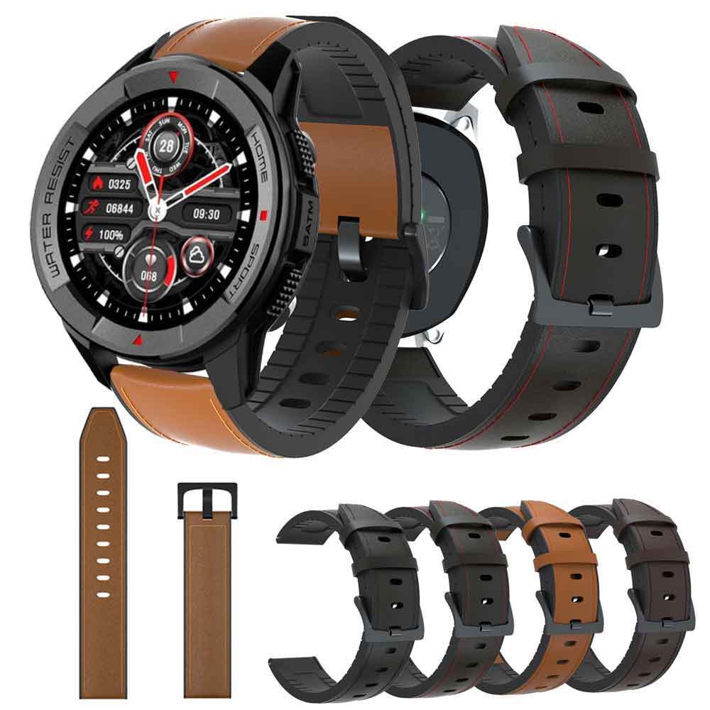 Dây Đeo Da 22MM Thay Thế Cho Đồng Hồ Thông Minh Xiaomi Mibro X1/ Mibro A1