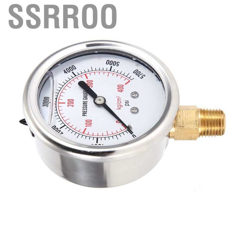 Đồng hồ đo áp suất nhiên liệu thủy lực 2.2" 0-5000 Psi